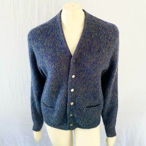 Vintage 1960s Blue Cardigan - Puritan Sportswear